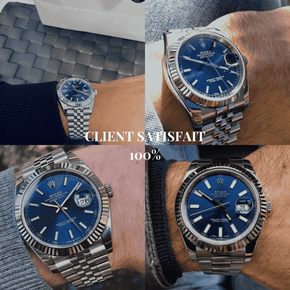 Montre homme - Datejust 41 Bleu - VELVERA