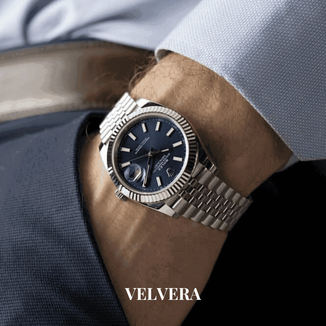 Montre homme - Datejust 41 Bleu - VELVERA