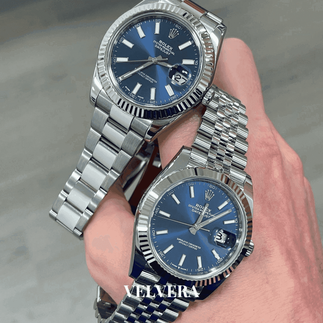 Montre homme - Datejust 41 Bleu - VELVERA