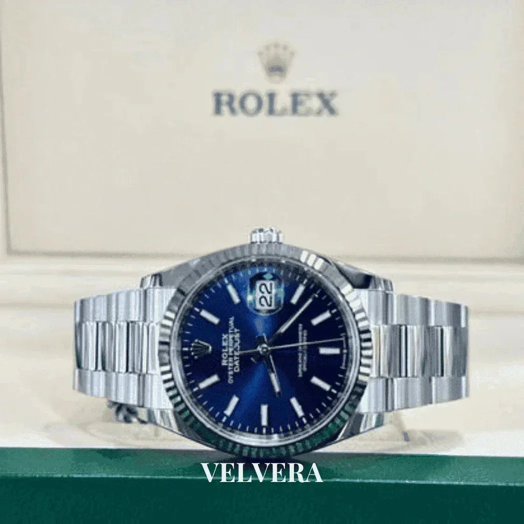 Montre homme - Datejust 41 Bleu - VELVERA