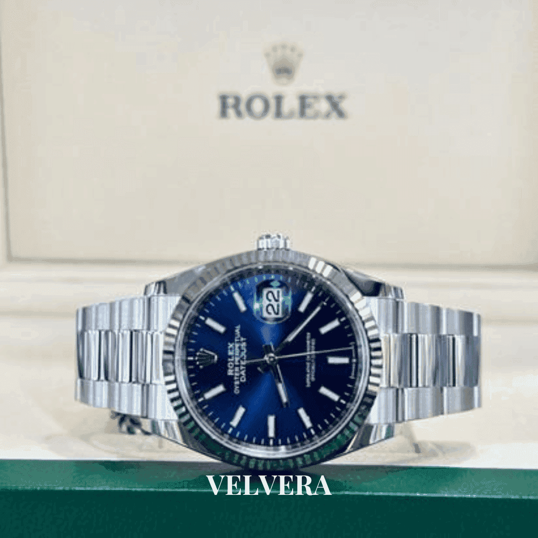 Montre homme - Datejust 41 Bleu - VELVERA
