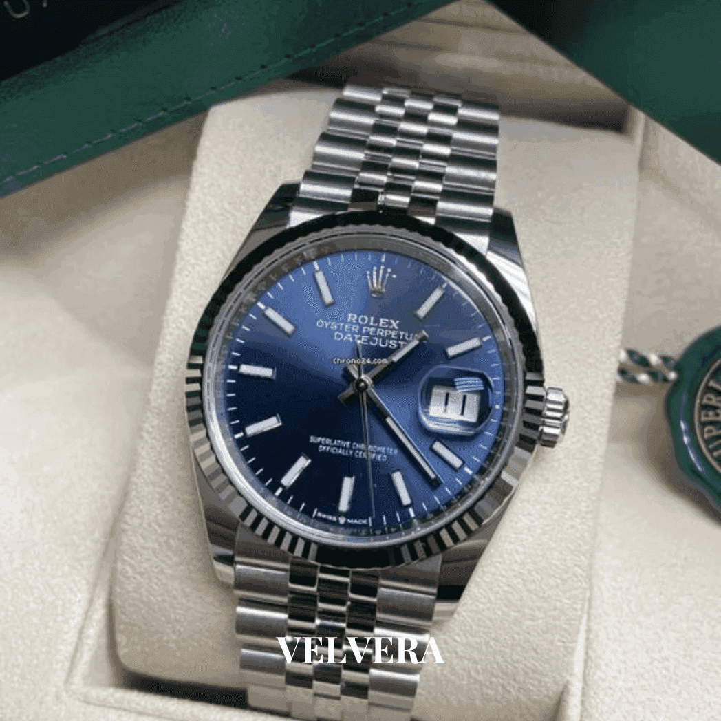 Montre homme - Datejust 41 Bleu - VELVERA