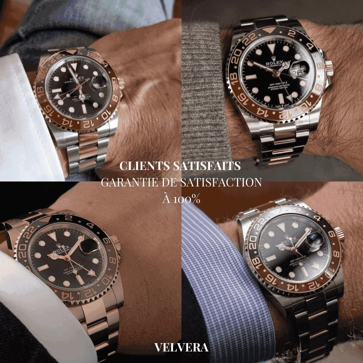 Rolex GMT-Master II Root Beer 126711 CHNR luxury watch on wrist, two-tone bracelet, Velvera