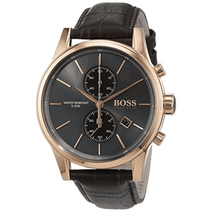 Montre Homme HB - Jet 1513281 Chronographe Marron - VELVERA