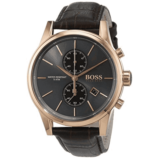 Montre Homme HB - Jet 1513281 Chronographe Marron - VELVERA