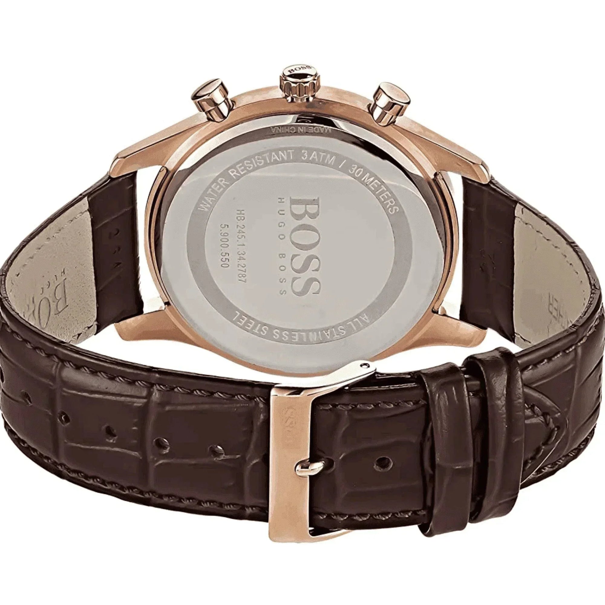 Montre Homme HB - Jet 1513281 Chronographe Marron - Ma boutique