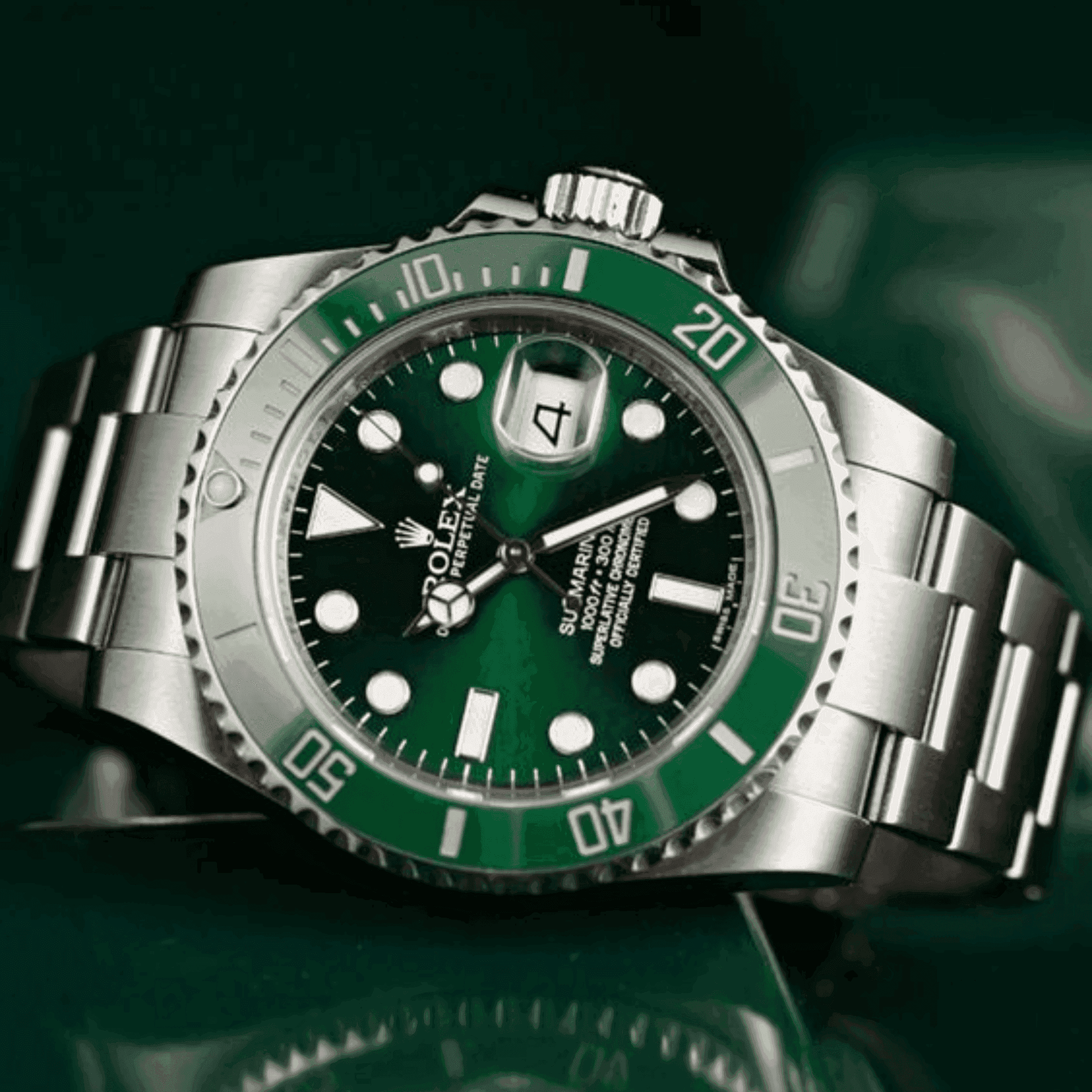 Montre Homme - Submariner Vert "Hulk" - VELVERA